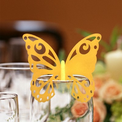 Laser cut wedding decoration paper table place card holder