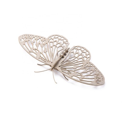 Laser cut butterfly 3d paper puzzle model