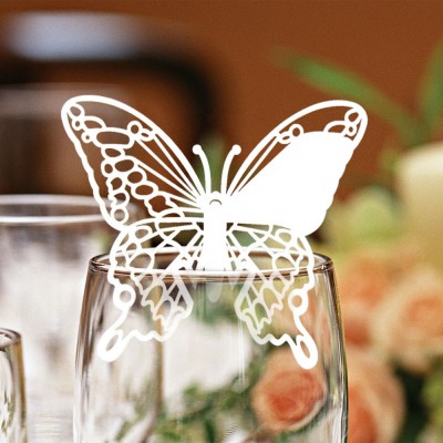 High quality party decoration wedding wine glass card holder